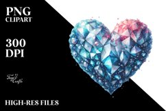 Heart Diamond Material PNG Product Image 2