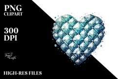 Heart Diamond Material PNG Product Image 2