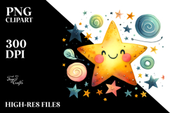 Simple Whimsical Star, Transparent PNG Product Image 2