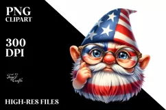 Gnome Portrait Wearing es | Sublimation | Clipart Product Image 3