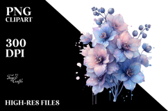 Pastel Delphinium PNG Product Image 2