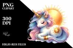 Cute Baby Unicorn from Golden Sun | Clipart Product Image 3
