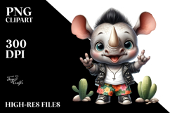 Cute Baby Rhino, High-Res PNG Product Image 2