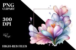 Primrose Stained , Watercolor PNG Product Image 3