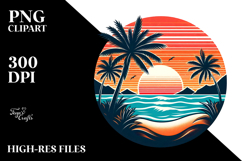 Retro Beach Sunset Tumbler Product Image 2