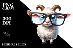 Colorful Funny Goat with es Product Image 2