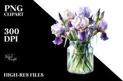 Jar Iris Clipart Product Image 2
