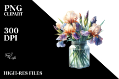 Jar Iris Clipart Product Image 2