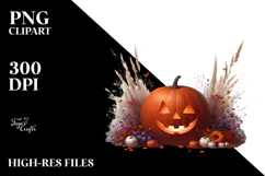 Simple Digital Painting with JACK-O'-LANTERN PNG Product Image 2