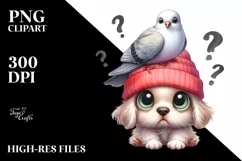 Funny Baby Dog with Hat | Sublimation | Clipart Product Image 3
