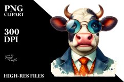 Funny Cow Suit Retro es | Clipart Product Image 3