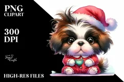 Crazy Baby Saint Bernard with Tea Cup PNG Product Image 1