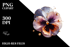 Abstract Pansy PNG Product Image 2