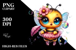 Crazy Baby Bee with Tutu PNG Product Image 2