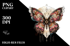 Boho Butterfly Splashes PNG Product Image 2