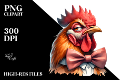 Sarcastic Chicken with Bow Tie, Artwork Product Image 2