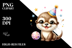 Cute Baby Otter PNG Product Image 2