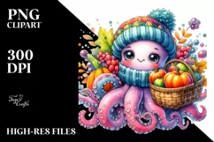 Colorful Baby Octopus | Sublimation | Clipart Product Image 3