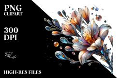 Abstract Shiny Freesia | Clipart Product Image 3