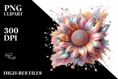 Shiny Sunflower | Sublimation | PNG Clipart Product Image 3