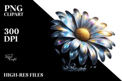 Shiny Glossy Daisy Watercolor Splash Product Image 1