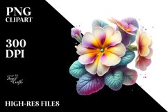 Detailed Primrose Splash | Sublimation Clipart Product Image 1