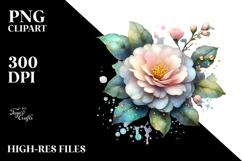 Golden Camellia Made of PNG Product Image 2
