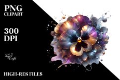 Abstract Shiny Pansy | Clipart Product Image 3
