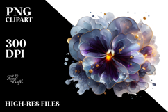 Abstract Pansy PNG Product Image 2