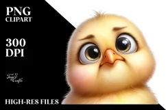 Funny Baby Chick Portrait with Caricature-Like Features | Product Image 3