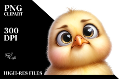 Funny Baby Chick Portrait with Caricature-Like Features | Product Image 2