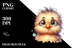 Funny Baby Chick Portrait with Caricature-Like Features | Product Image 2