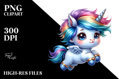 Jumping Baby Unicorn PNG Product Image 2