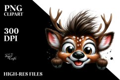 Crazy Deer with Popping Eyes | Clipart Product Image 1