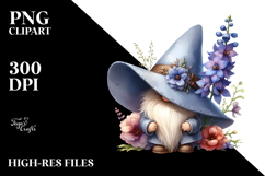 Cute Gnome with Rhodesian Ridgeback PNG Product Image 2