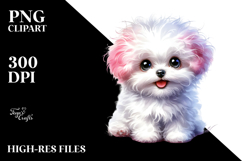 Happy Baby Bichon Frise PNG Product Image 2