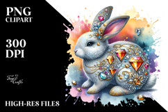 Colorful Bunny Diamonds PNG Product Image 2