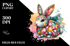 Colorful Bunny Diamonds PNG Product Image 2