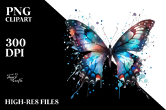 Grungy Butterfly, High-Res PNG Product Image 2