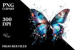 Grungy Butterfly, High-Res PNG Product Image 2