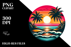 Retro Beach Sunset Tumbler Product Image 2