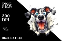 Crazy Great Dane with Popping Eyes | Clipart Product Image 1