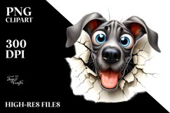Crazy Great Dane with Popping Eyes | Clipart Product Image 1