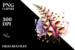 Abstract Foxglove PNG Product Image 2