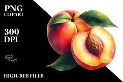 Nectarine Sublimation Clipart Product Image 1