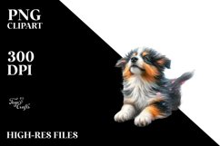 Tumbling Dog Spring Petals | Sublimation Clipart Product Image 3