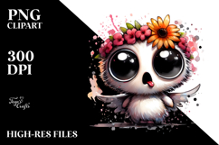 Funny Mini Banshee with Flower PNG Product Image 2