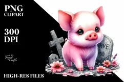 Colorful Baby Pig | Clipart Product Image 1