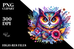 Vibrant Owl Clipart Product Image 2