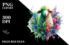 Vibrant Watercolor Lamb Tumbler Product Image 2